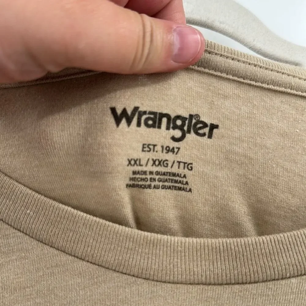 NWT Wrangler Mens Rope Logo Short sleeve Graphic T Shirt - Picture 3 of 6